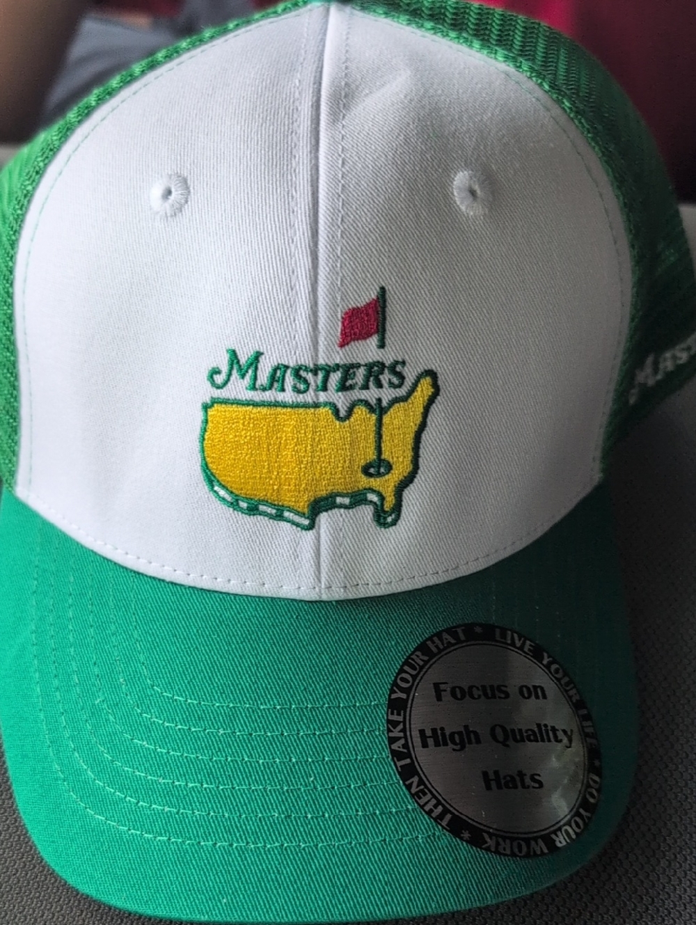 Unk Masters Green White Yellow Trucker Hat